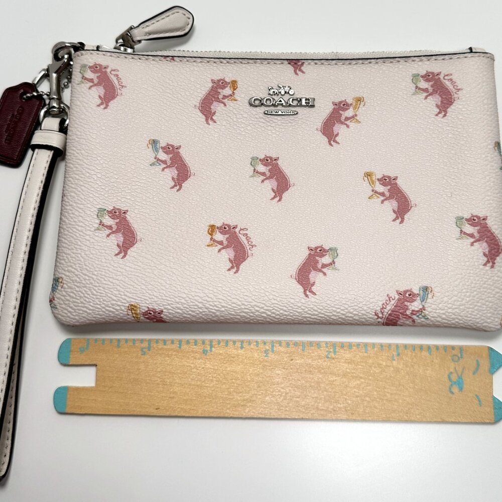 Coach Party Pig Wristlet - NWOT - Picture 2 of 6